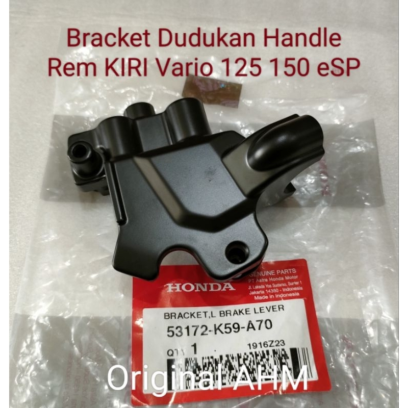 Bracket Dudukan Handle Rem KIRI Vario 125 150 eSP ORI AHM 53172 K59 A70