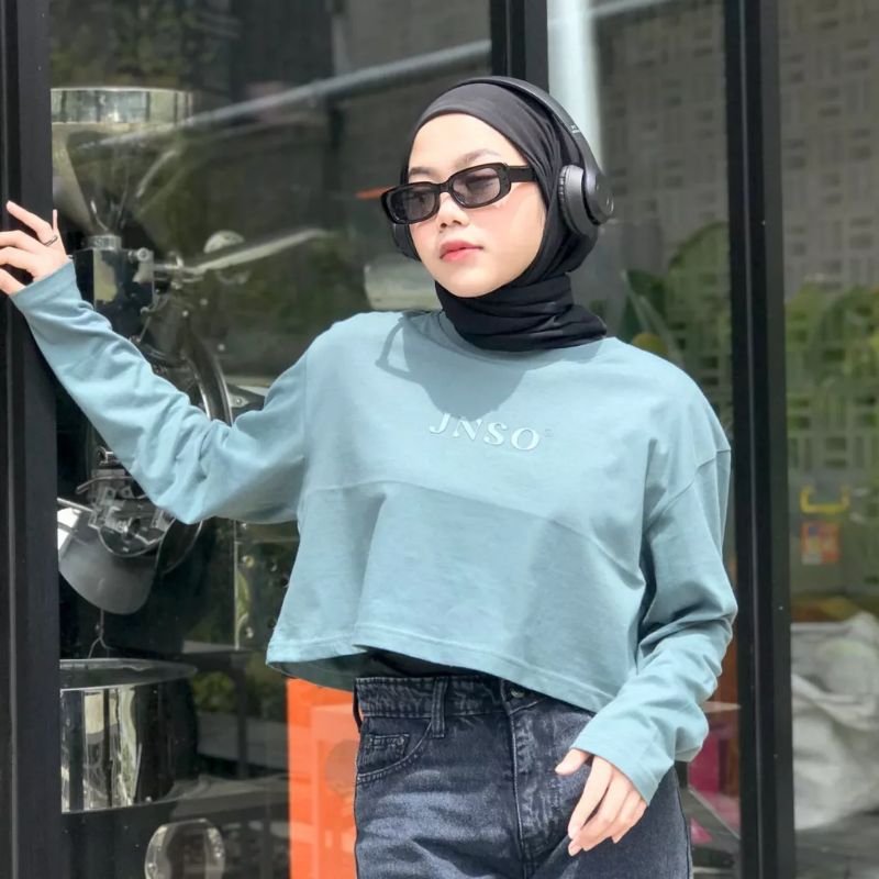 Preloved JINISO - Fuji Crop Top Oversize