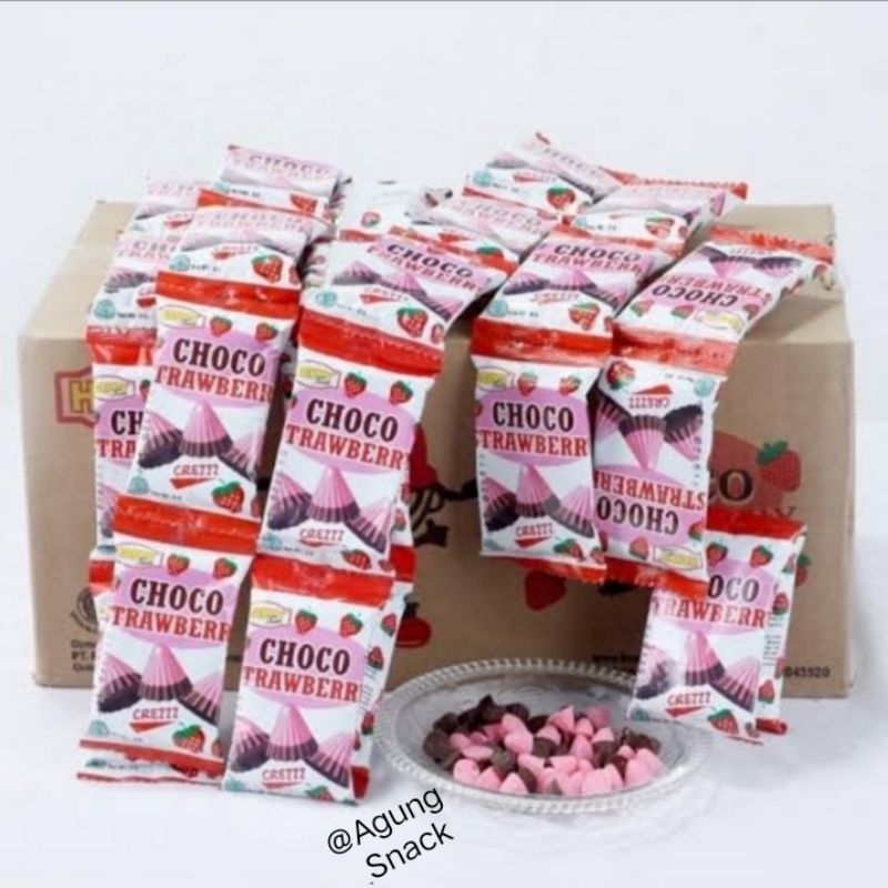 

Happy ChoCho Biskuit Chocolate & Strawberry 1Renceng Isi 10bks