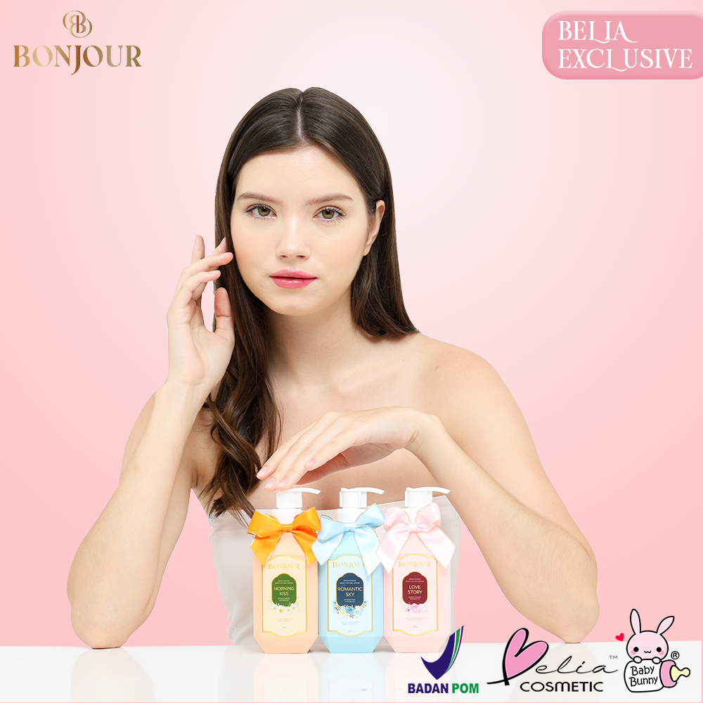 ❤ BELIA ❤ BONJOUR Brightening Body Lotion Serum 300g | Brightening Advanced | Active Ingredients made in France | BPOM | Baby Bunny