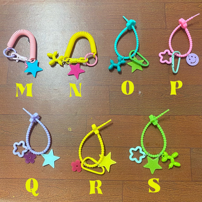 Colourfull Keychain Spiral Keychain Kpop Cute charms For bags