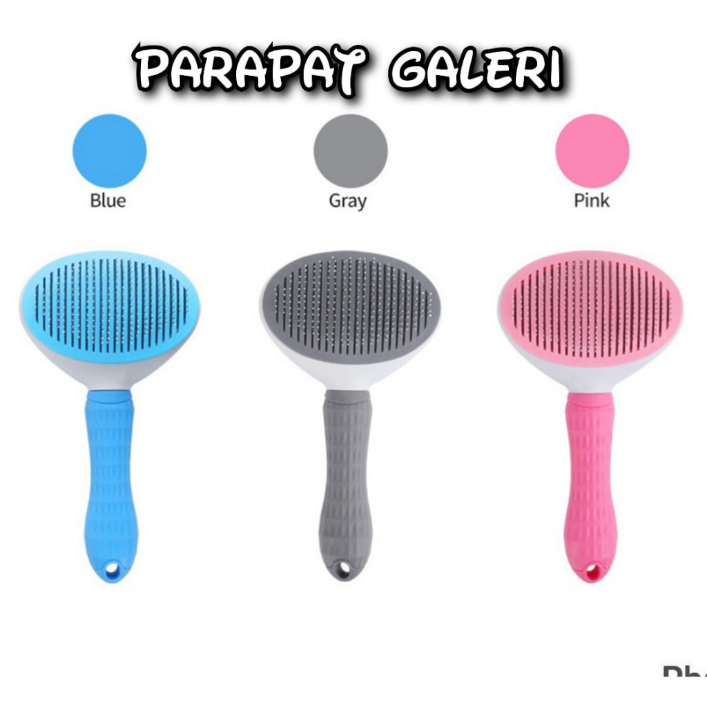 Sisir grooming Kucing / Anjing - Pet Grooming Brush Sisir Perawatan Peliharaan