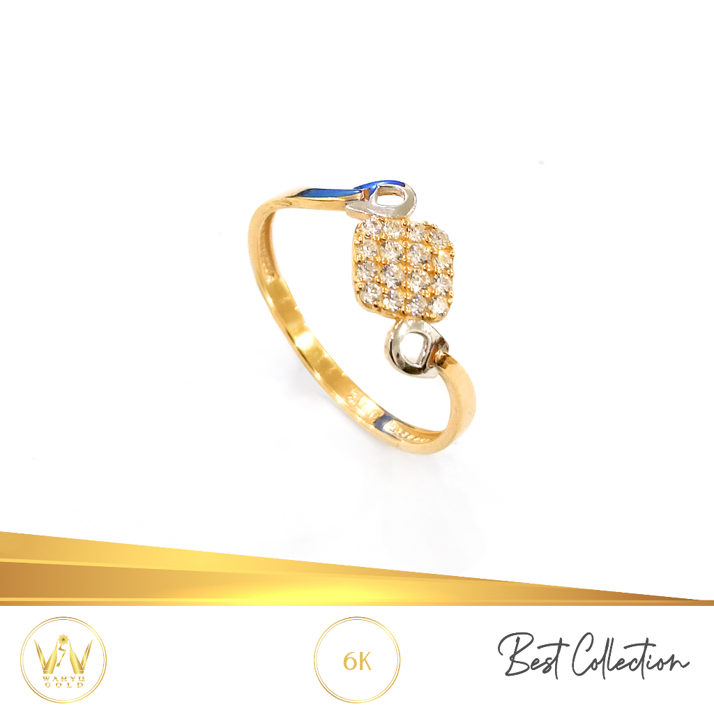 CINCIN EMAS MAS 6K PERHIASAN AKSESORIS WANITA EMAS WAHYU REDJO CC6AP16 6