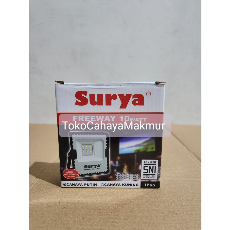 Lampu Sorot/Lampu Led Santiago 10w 10watt Surya Santiago Flood Light