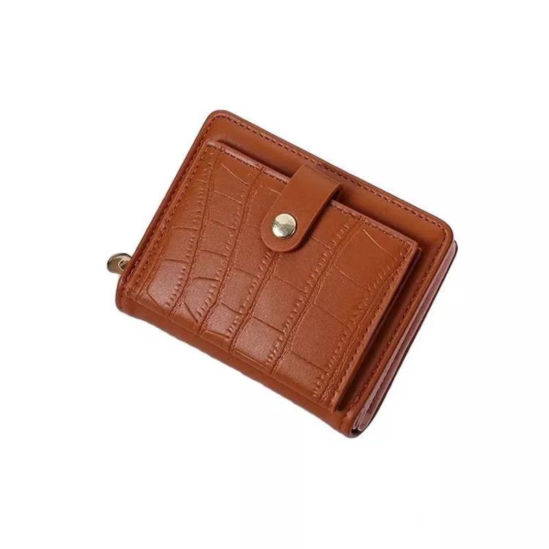 Dompet Wanita Dompet Lipat Pendek Tebal Croco