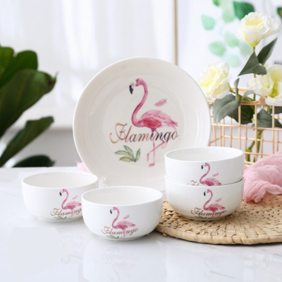 Ceramic Tableware Set / Piring Mangkok Sendok Keramik Hampers Kado