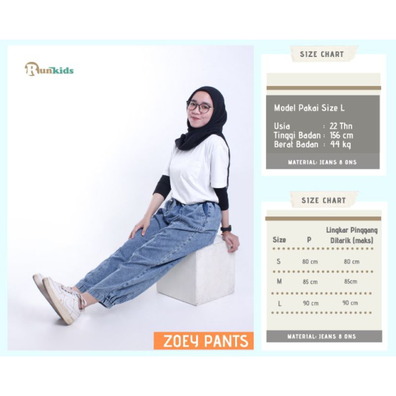 CELANA PANAJANG ZOEY PANTS By RunKids