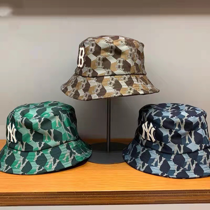 NEW 2023 MLB Korea Cube Monogram Bucket Hat