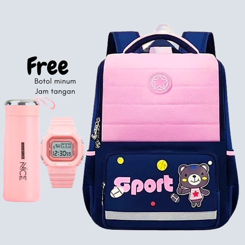 Tasmurah SPORT//Top Ransel Fashion Terbaru / Tas Ransel Sekolah SD/SMP/SMA/Tas Ransel My Bag Polos Terbaru 2021 Tas Ransel Anak Remaja Kekinian Fashion Korea/Import Tas Timbul SD TK Ransel Anak Sekolah Cewe Perempuan Unicorn Frosen Tas Anak Perempuan