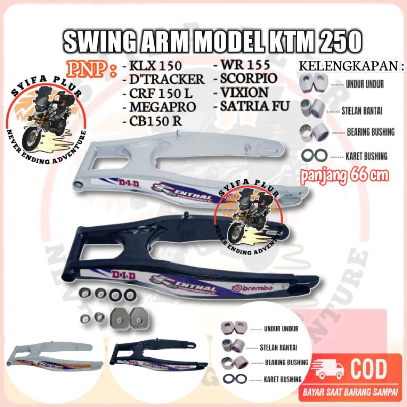 Swing arm KTM new lislas pnp KLX CRF WR VIXION SCORPIO MEGAPRO MONO