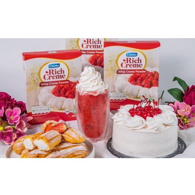 

ELLENKA RICH CREME 400GR - WHIPPING CREAM BUBUK 2x200gram (MERAH)