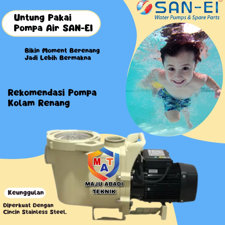 Pompa Kolam Renang 1HP SANEI PKR-100 Swimming Pool San-ei 1 Hp