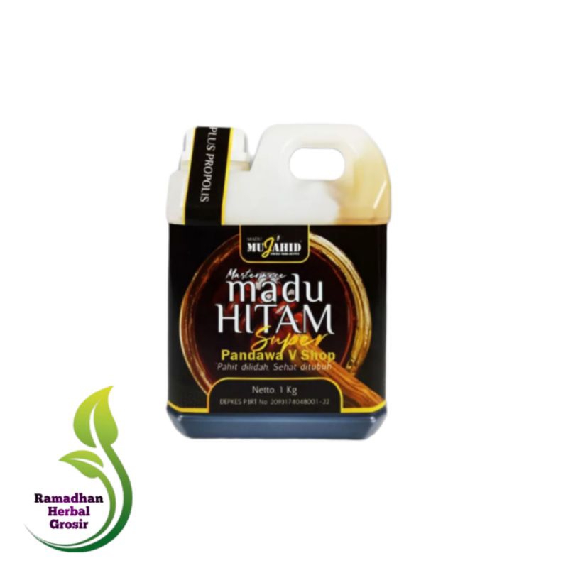 

Madu Hutan Mujahid Hitam Super Plus Propolis 1 Kg [ Kemasan Hitam ] ORIGINAL Planet Herbal