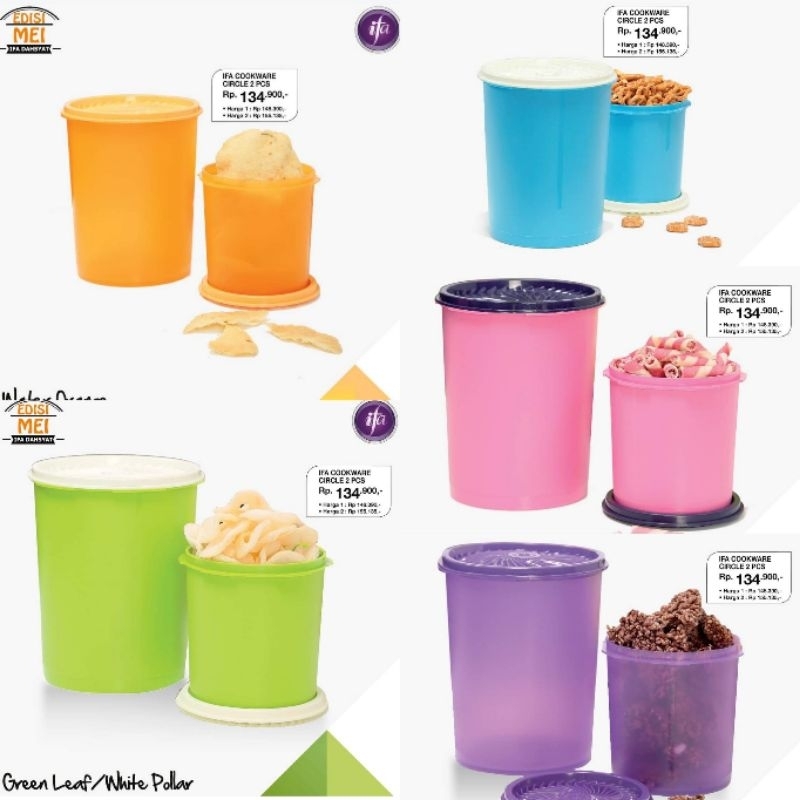 IFA COOKWARE CIRCLE COLLECTION Tempat wadah toples Serbaguna Tupperware merk IFA