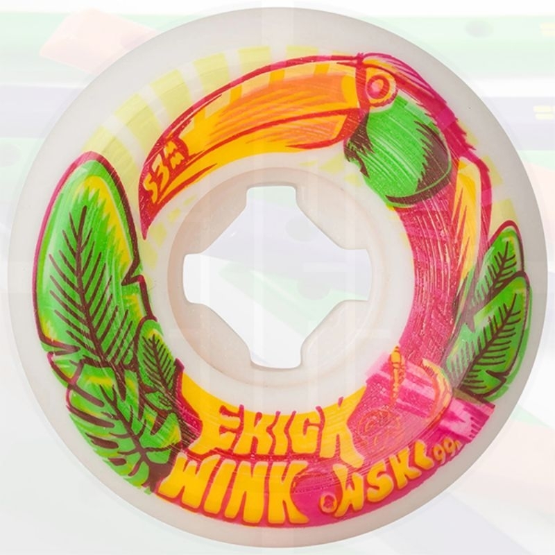 OJ WHEELS 53mm Winkowski Tropics Elite White Mini Combo 99a Skateboard Wheels