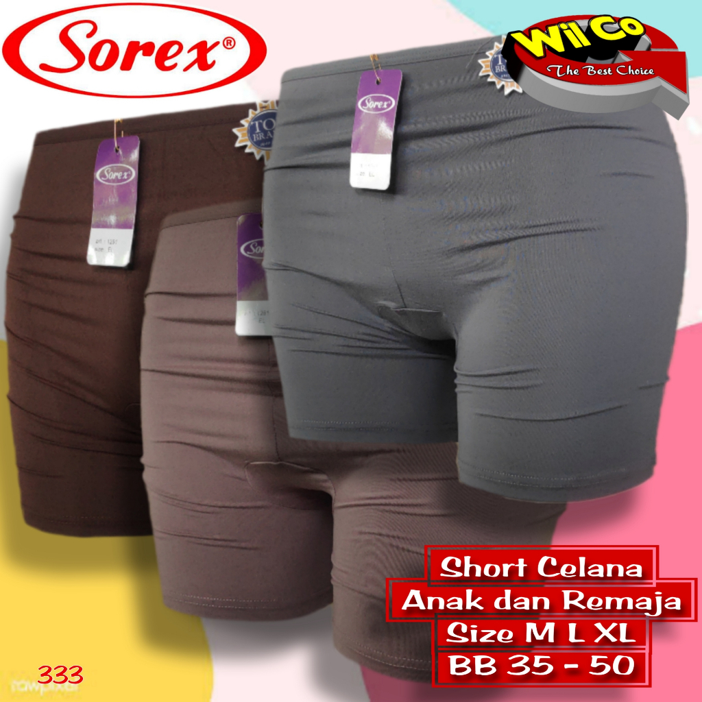 K333 - SHORTPANTS CELANA DALAM STRETCH PENDEK WANITA BB 40-55