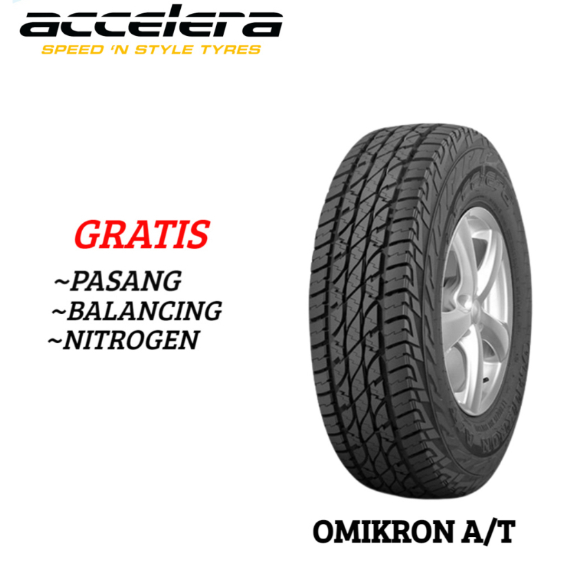 Ban 265/65 R17 ACCELERA OMIKRON A/T 265 65 R17 Ban Mobil Fortuner Pajero Black