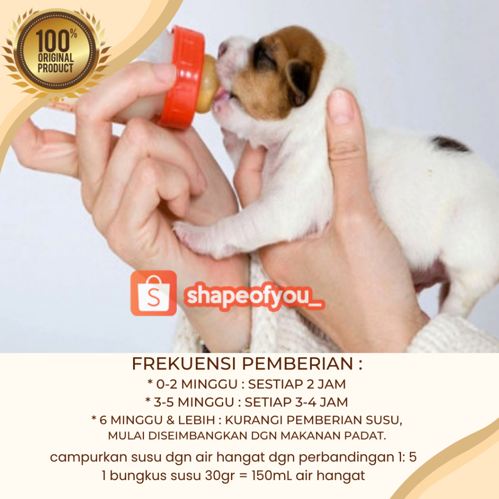 Lac Milk Kitten Susu Kucing Baru Lahir Low Lactose Nutrisi Vitamin Kesehatan Penggemuk Kucing Sachet