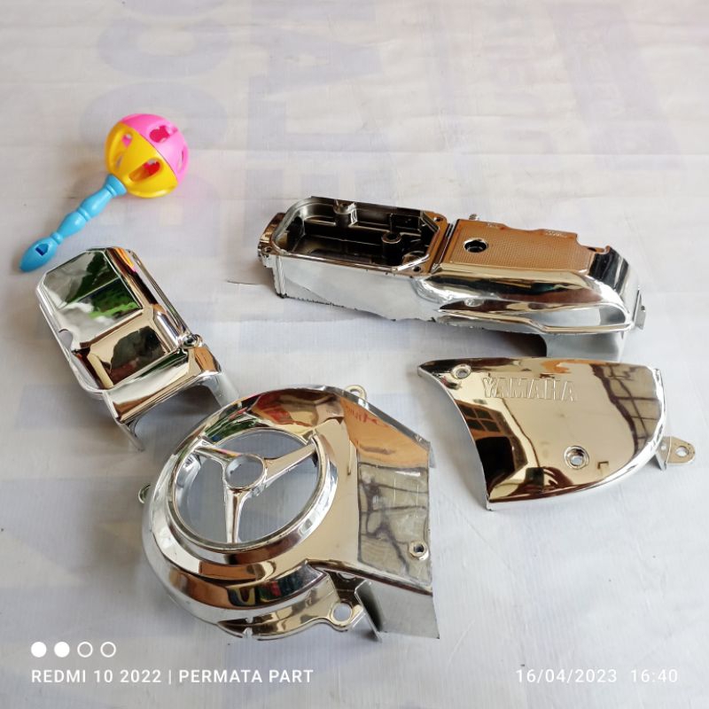 cover tutup cvt cover tutup kipas MIO SPORTY crom