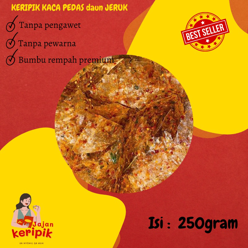 

Keripik kaca pedas daun jeruk 250gram Jajankeripik TERMURAH TERBAIK