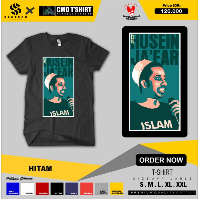 Kaos Islami Habib Husein Jafar 0332 - SANTEKO Apparel