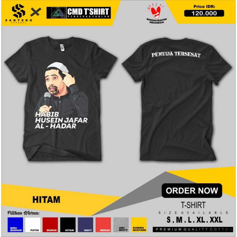 Kaos Islami Habib Husein Jafar AL - Hadar 0334 - SANTEKO Apparel