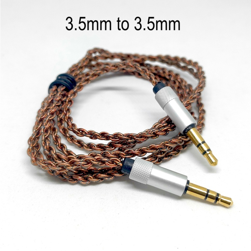 Custom HiFi Headphone Cable Aux Replacement 2.5mm 3.5mm With Mic