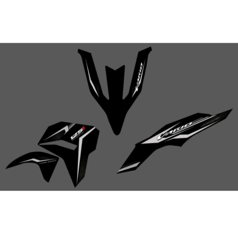 sticker striping vario 125 new 2023 list design simple striping vario new 125 simple hitam