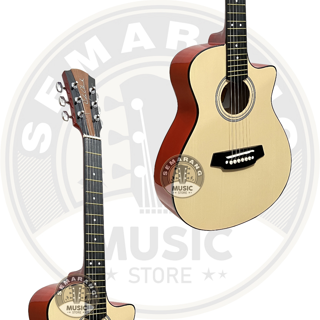 Gitar Akustik ¾  Cole Clark Custom Tanam Besi Gitar 3/4 Cole Clark Custom Termurah Paket Super Komplit