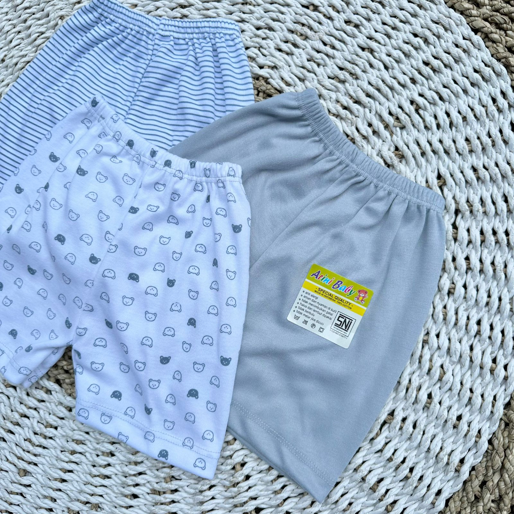 3 PCS Celana Pendek Celana Bayi Bawahan Bayi Celana newborn Hadiah Lahiran Bayi