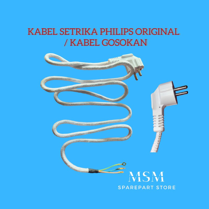 KABEL SETRIKA PHILIPS ORIGINAL  / KABEL GOSOKAN