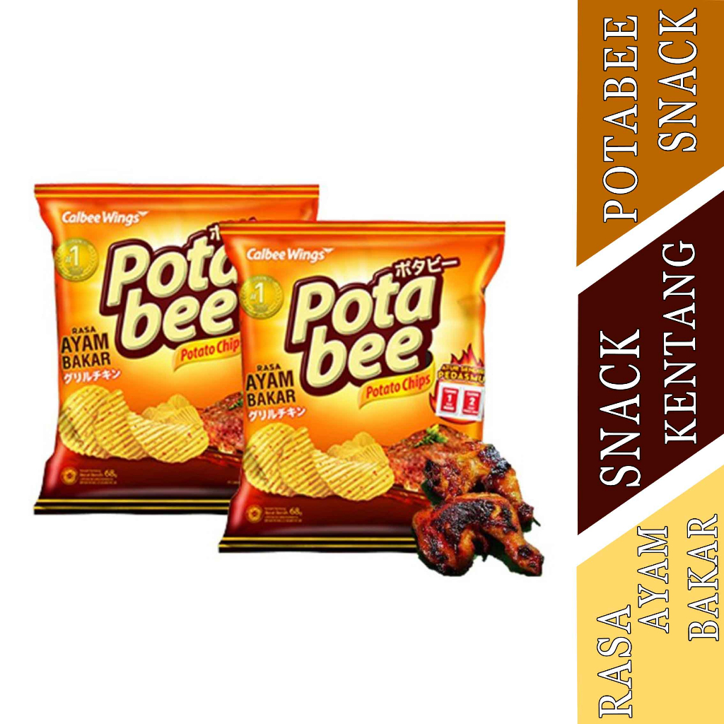 

Ayam Bakar- Potabee Snack- Potato Chips- 68g