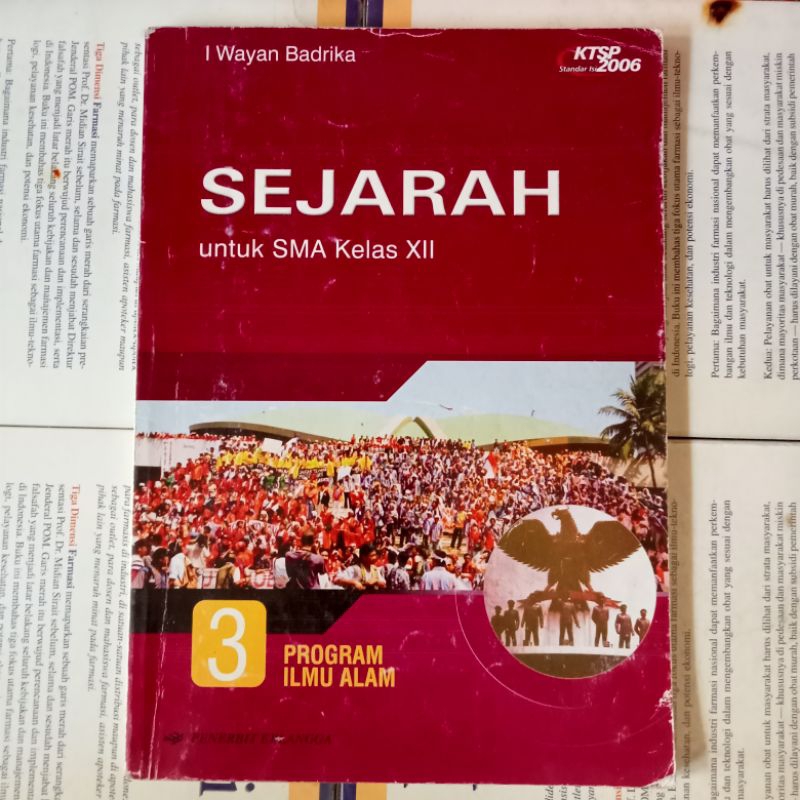 SEJARAH UNTUK SMA KELAS 12 KTSP 2006 I wayan badrika