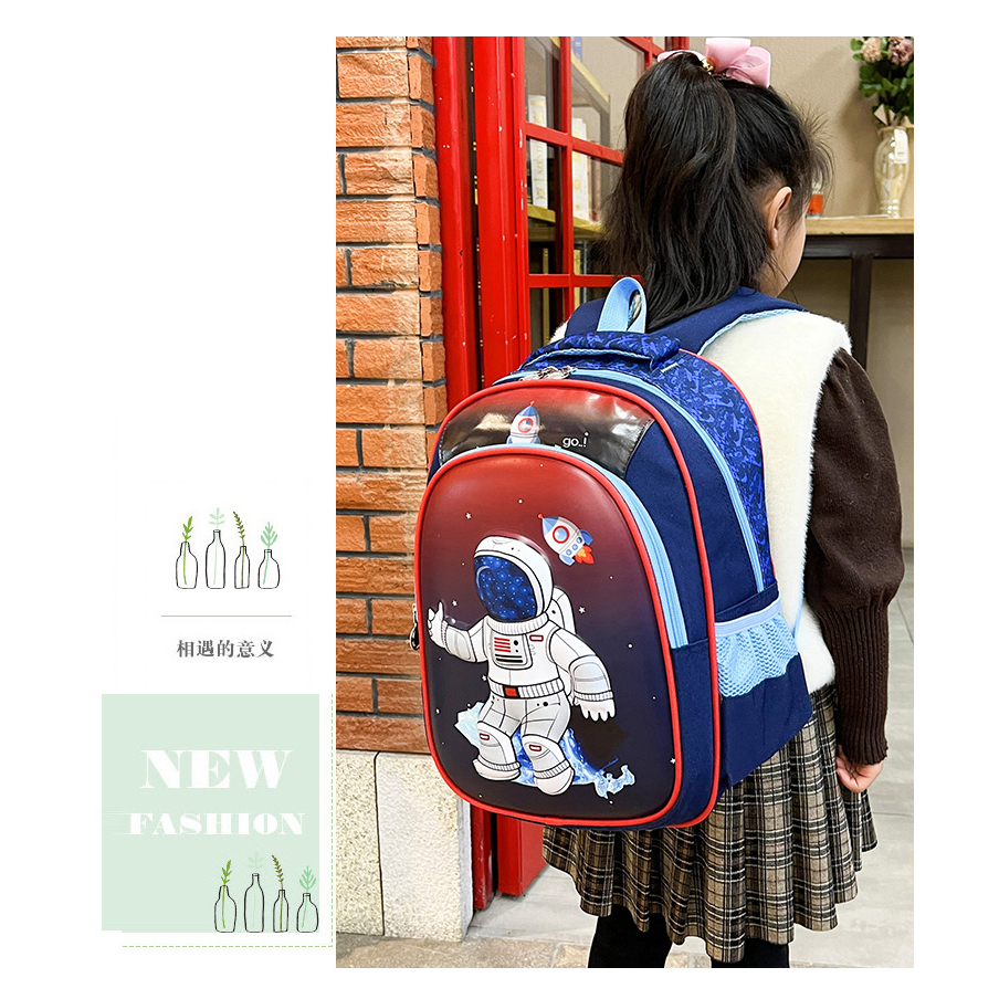 [MONA] Tas Ransel Anak Sekolah Motif Karakter Timbul 6D Cocok Buat TK dan SD Kualitas Import Premium -M0236