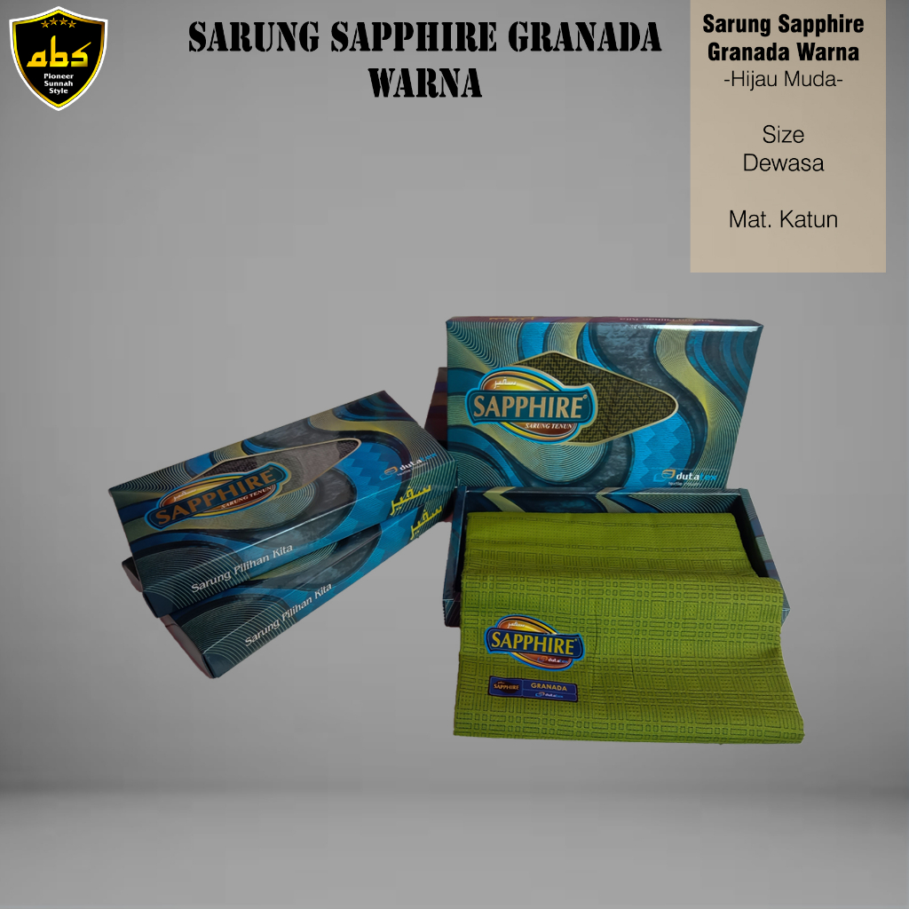 Sarung Sapphire Motif Granada Sarung Premium Songket Tenun Pria Wanita Dewasa