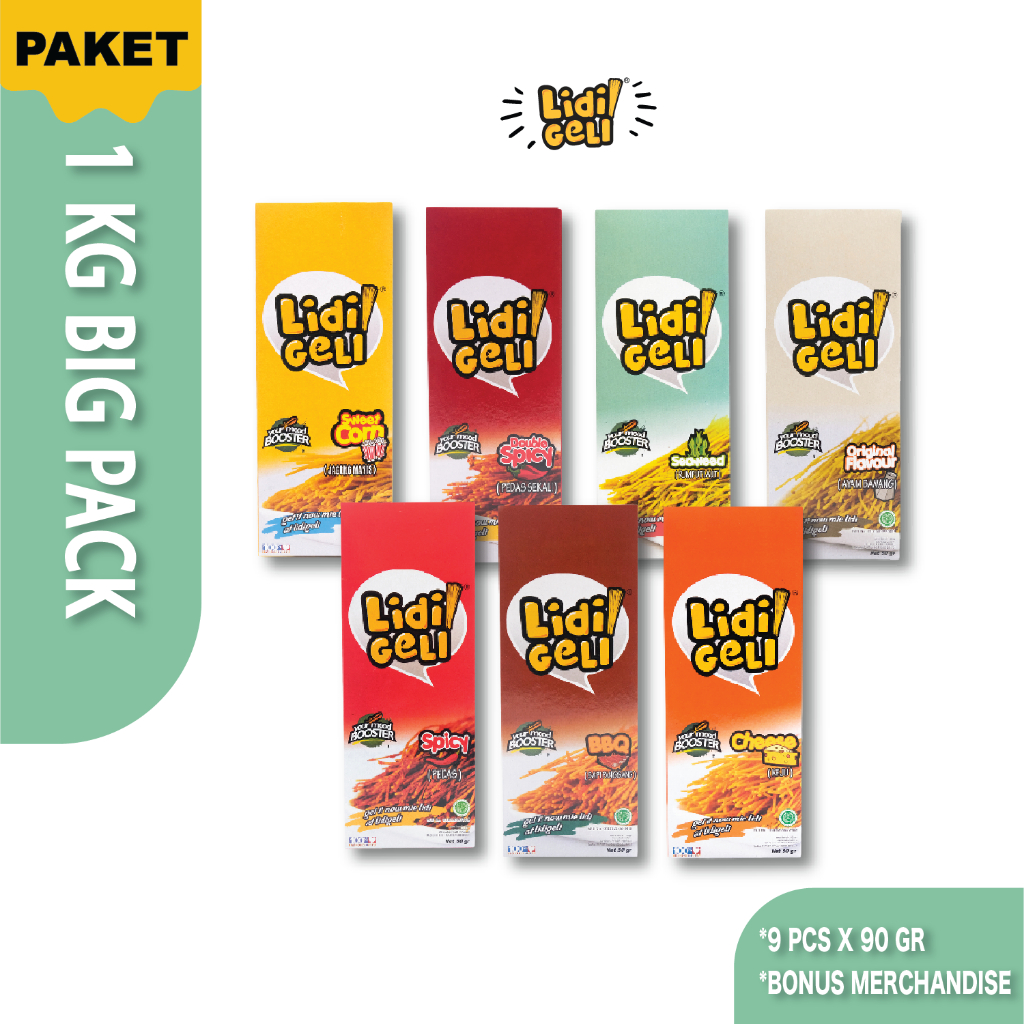 

Lidi Geli 90gr - Paket 1kg (9 pcs)