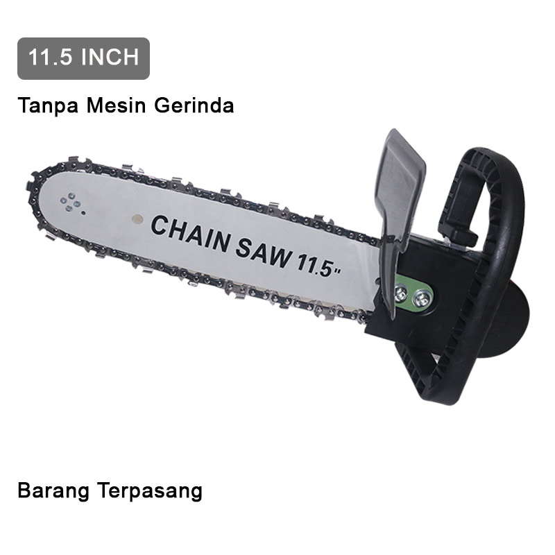 EELIC GET Penghubung Gergaji Kayu Electric ke mesin grinda chain saw gergaji ada pilihan rantai adapter 11.5INCH dan 16INCH adaptor mesin gerinda tangan