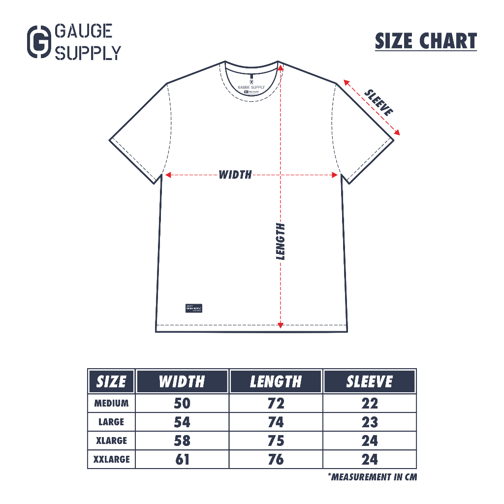 GAUGE SUPPLY TSHIRT SIGNATURE SERIES KAOS KATUN SERIES 2