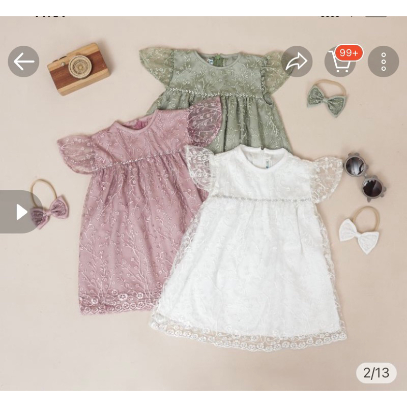 baju pesta bayi preloved