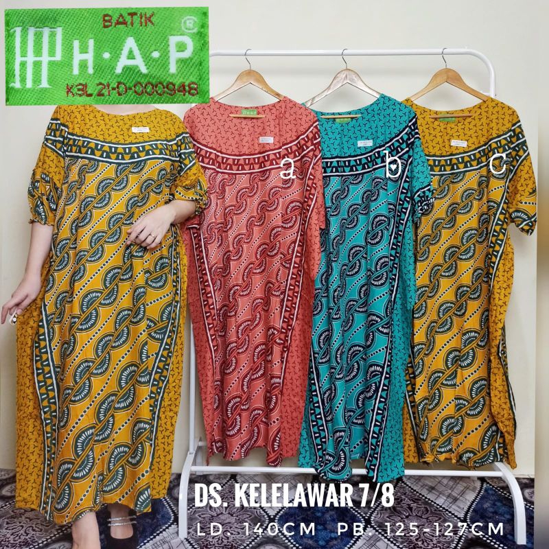 DASTER KELELAWAR JUMBO LENGAN 7/8 HAP / DASTER LOWO HAP LD. 140CM
