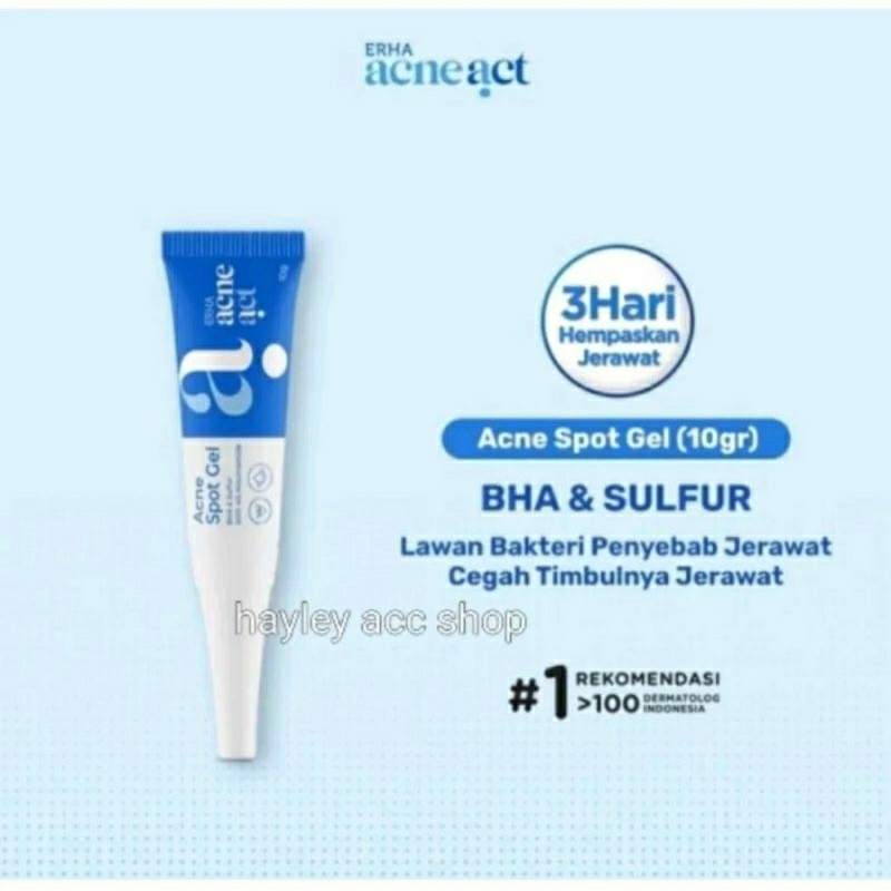 ERHA Acneact BHA &amp; Sulphur Acne Spot Gel 10g Obat Totol Jerawat