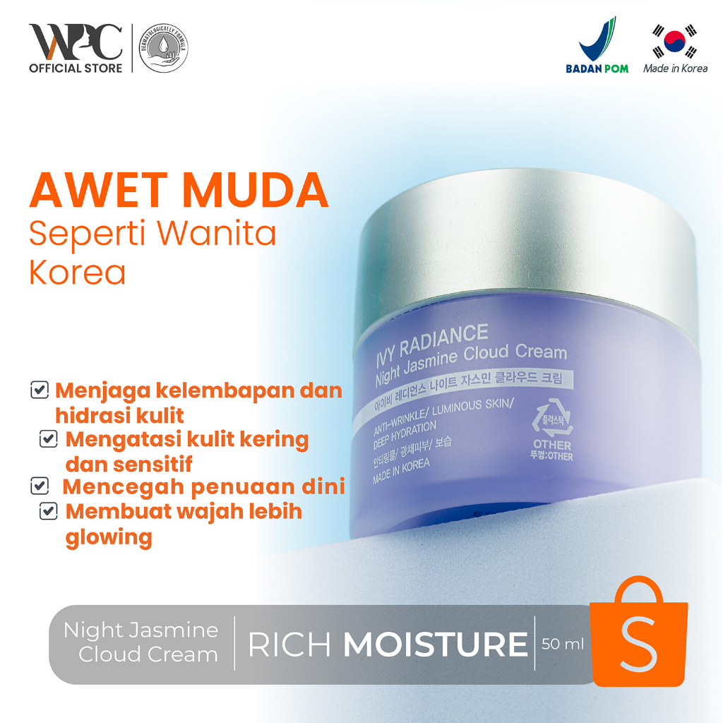 WPC IVY RADIANCE NIGHT JASMINE -MOISTURIZER RETINOL