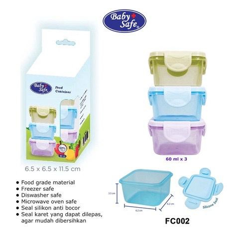 Baby Safe Multi Food Container AP 009, AP 011, FC002, FC003