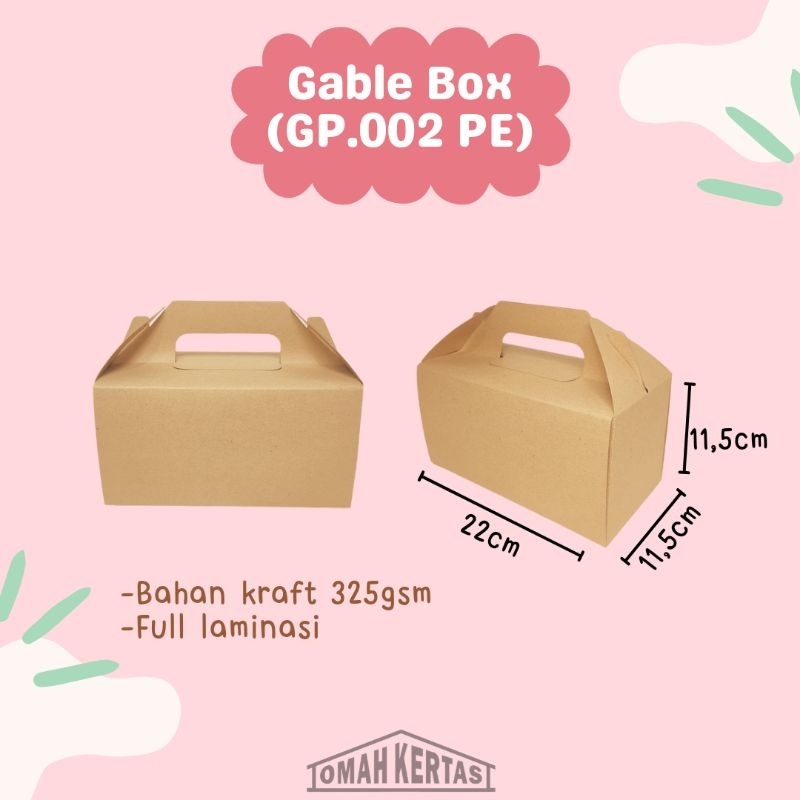 Gable Box(GP.002 PE)/Goodie Bag/Box Hampers