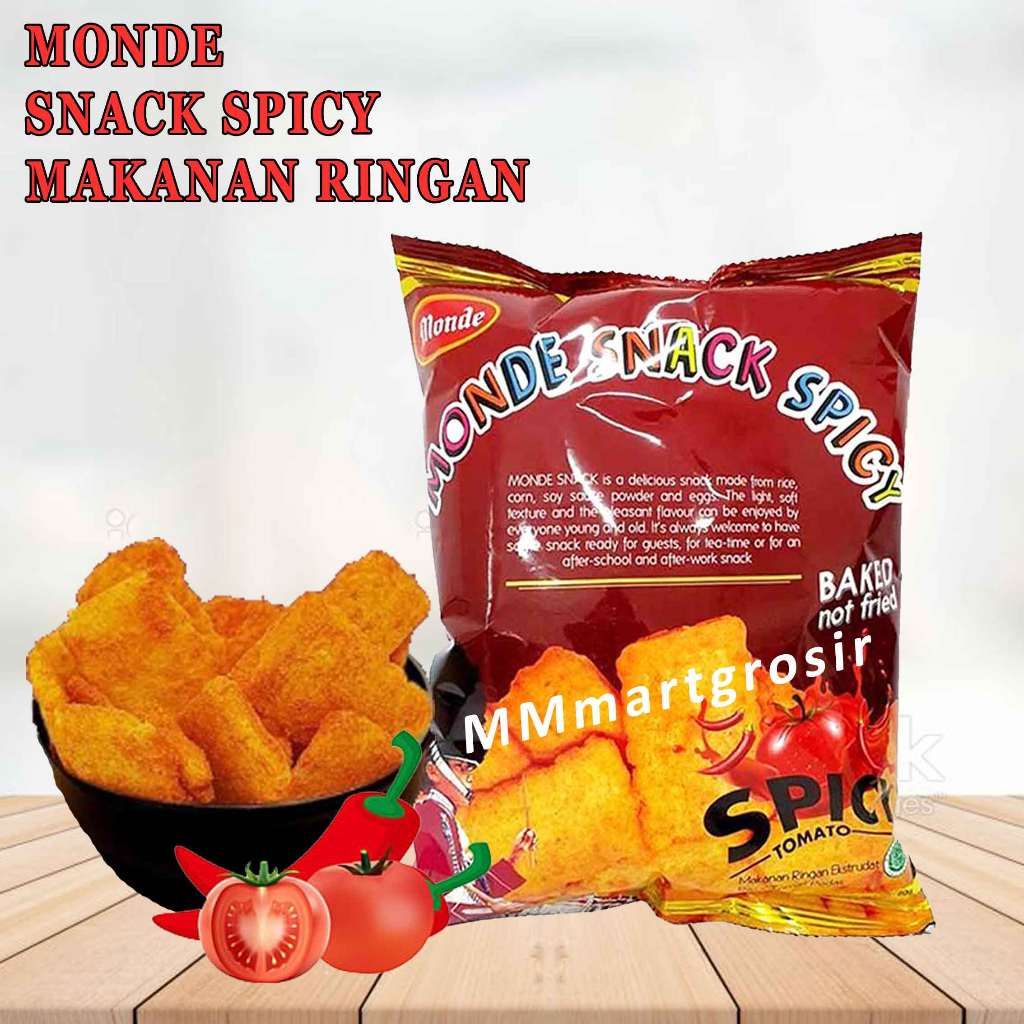 MONDE SNACK / MAKANAN RINGAN / SPICY TOMATO / 60g