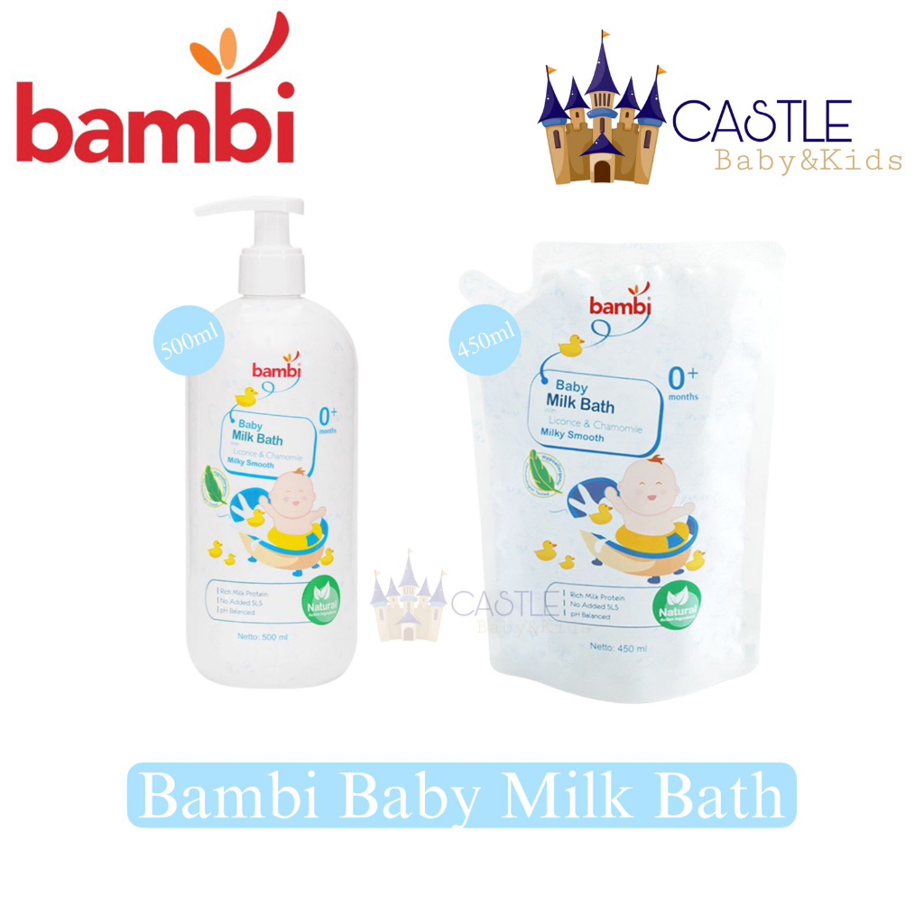 Bambi - Baby Milk Bath - Pembersih Badan Bayi - Sabun Mandi Bayi