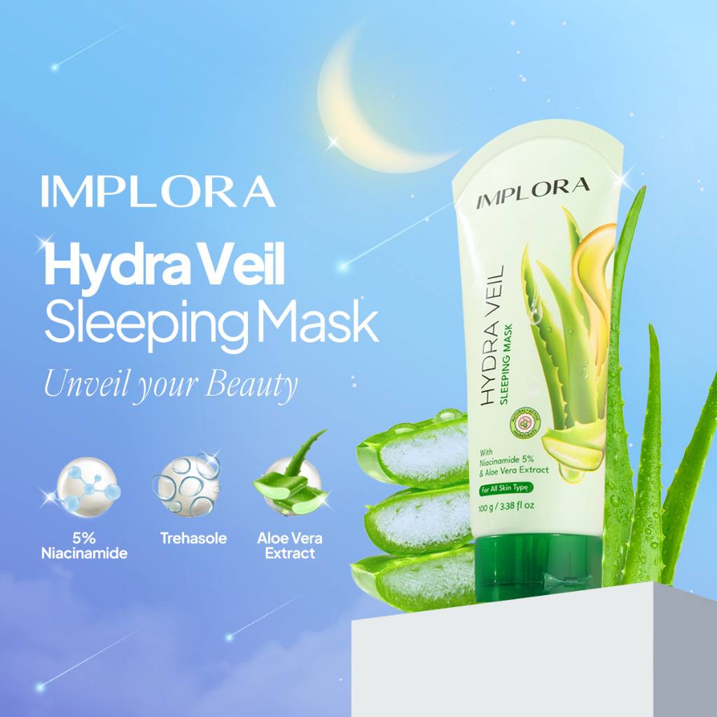 ❤ MEMEY ❤ IMPLORA Hydra Veil Sleeping Mask 100g