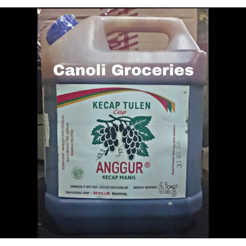 

Kecap anggur manis 6 liter /Seng Lie Bandung/keca cap anggur
