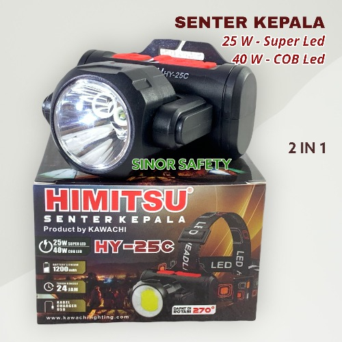 Senter Kepala Led &amp; COB Himitsu HY-25C