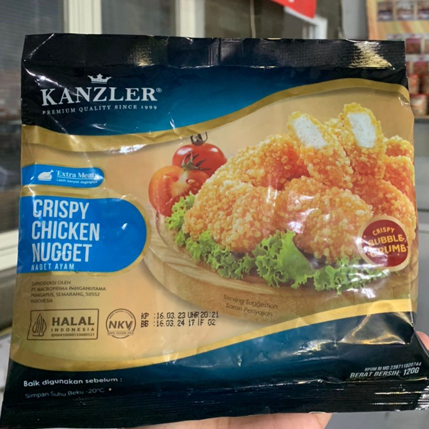 

Kanzler Crispy Chicken Nugget/Naget Ayam Krispi 120 Gr